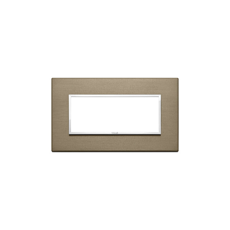 Eikon Evo Plate, Dark Bronze Aluminum, 5 Module