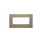 Eikon Evo Plate, Dark Bronze Aluminum, 5 Module