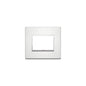 Eikon Evo Plate, Brilliant Alluminum Aluminum, 3 Module