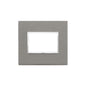 Eikon Evo Cover Plate, Stone, Grey Quartz, 3 Module