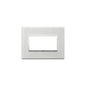 Eikon Evo Plate, Next Grey Aluminum, 4 Module
