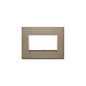Eikon Evo Plate, Dark Bronze Aluminum, 4 Module