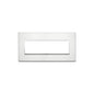Eikon Evo Plate, Brilliant Alluminum Aluminum, 7 Module