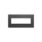 Eikon Evo Plate, Total Black Aluminum, 7 Module