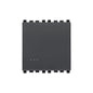 Eikon 1-Way Switch, 1P/1T, 16A-250V Illuminable, 2 Module, Grey