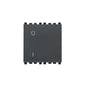 Eikon 1-Way Switch, 2P/1T, 16A-250V Illuminable, 2 Module, Grey