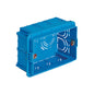 MOUNTING BOX: 3M FLUSH-MNT RECTANGULAR, BLUE