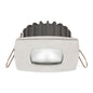 Ventura-RS PowerLED, 10-30VDC, Brushed Steel 2x3W highflux LED, Warm White Square Bezel
