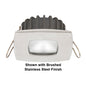 Ventura-RS PowerLED, Stainless Steel Square Bezel, Warm White, 2x3W LED, 10-30VDC