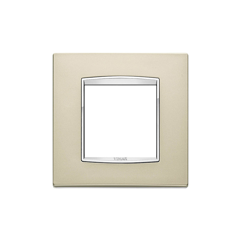 Plate: Metal, Satin Nickel 2M, Square, Eikon