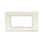 Plate: Metal, Antique White 4M, Square, Eikon