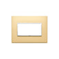 Plate: Aluminum, Satin Gold 4M, Eikon EVO