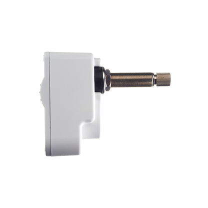 W12 Wiper Motor, 2.5" Shaft, 1-5/8" BLKHD white, 12V
