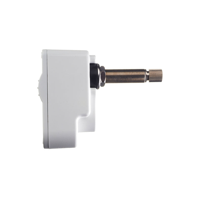 W12 Wiper Motor,3.5" Shaft, 2-5/8" blkhd White, 12V