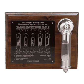 Weems Chrome Stormglass & Plaque Set