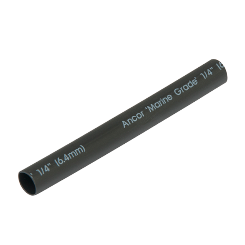 Heat Shrink Tubing, 1/4" x 3", Black