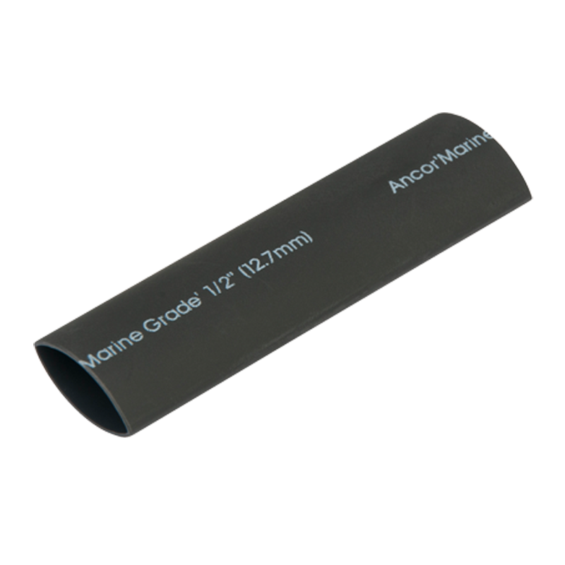 Heat Shrink Tubing, 1/2" x 3", Black