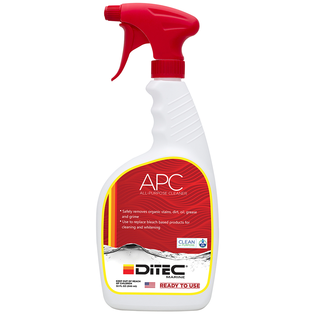 APC (ALL-PURPOSE CLEANER)- Multi-Surface Cleaner, Cleans Glass, Steel, Tile and Gelcoat