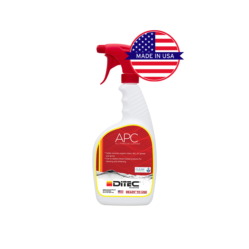 APC (ALL-PURPOSE CLEANER)- Multi-Surface Cleaner, Cleans Glass, Steel, Tile and Gelcoat