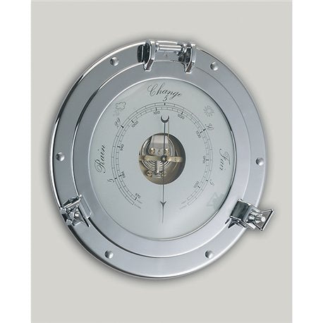 Barometer set into porthole