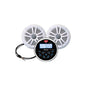 Stereo Pack, Round, w/6.5" Wht Spkrs+Ant