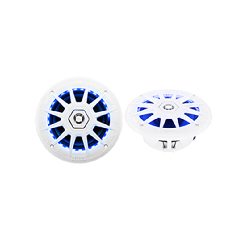 Speakers, 6.5" 2-Way, 200W, Wht, Illum.