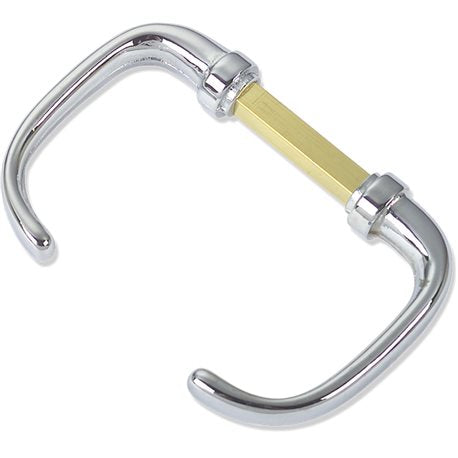 Brass door knobs and pair of handles