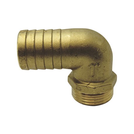 Brass male 90° hose connection "M"