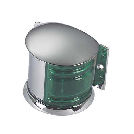 Brass navigation lights starboard and port