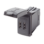 12/24VDC Dual USB Outlet, Switch Mount