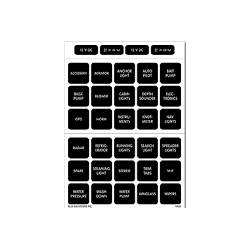 Label Kit, Square "DC", 30 Labels