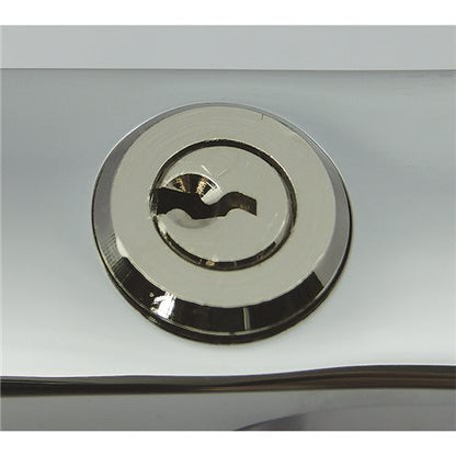 Chromed brass rotating handle