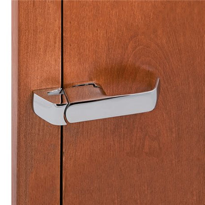Chromed brass rotating handle