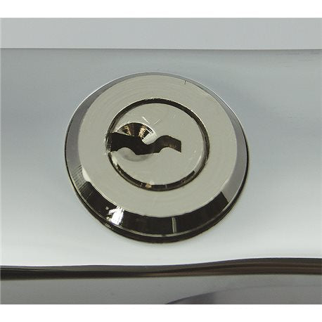 Chromed brass rotating handle