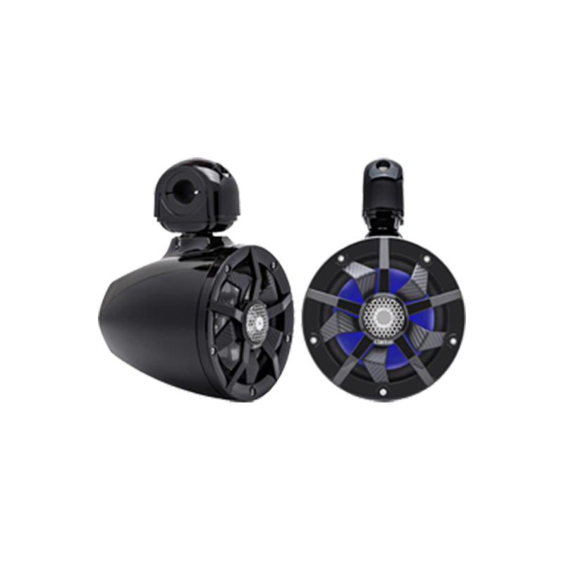 Tower Speakers, 6.5" 2-Way w/LED, Black