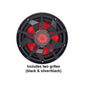 Subwoofer, 12" w/LED, Silver+Black