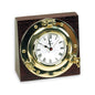 Clock on square wooden base