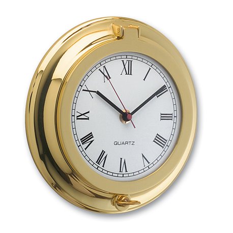 Clock set into litle case