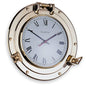 Clock set into porthole