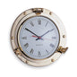 Clock set into porthole