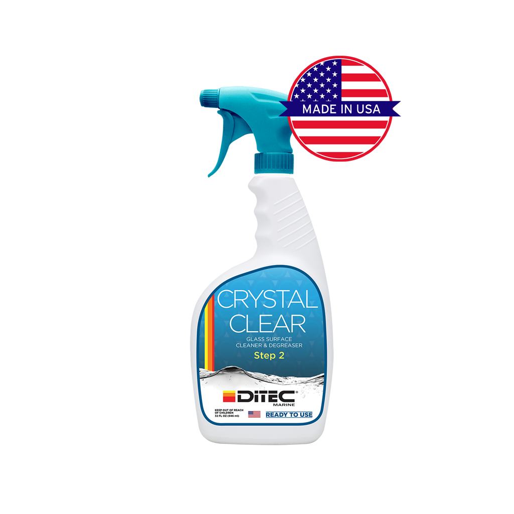 CRYSTAL CLEAR - Detergent-Free  Glass and Multi-Surface  Cleaner, 32 oz.