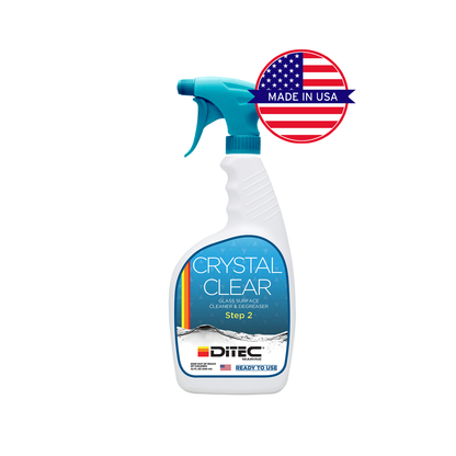 CRYSTAL CLEAR - Detergent-Free  Glass and Multi-Surface  Cleaner, 32 oz.