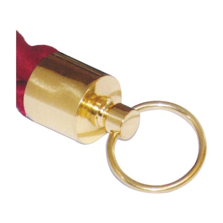 End cap with ring for rope