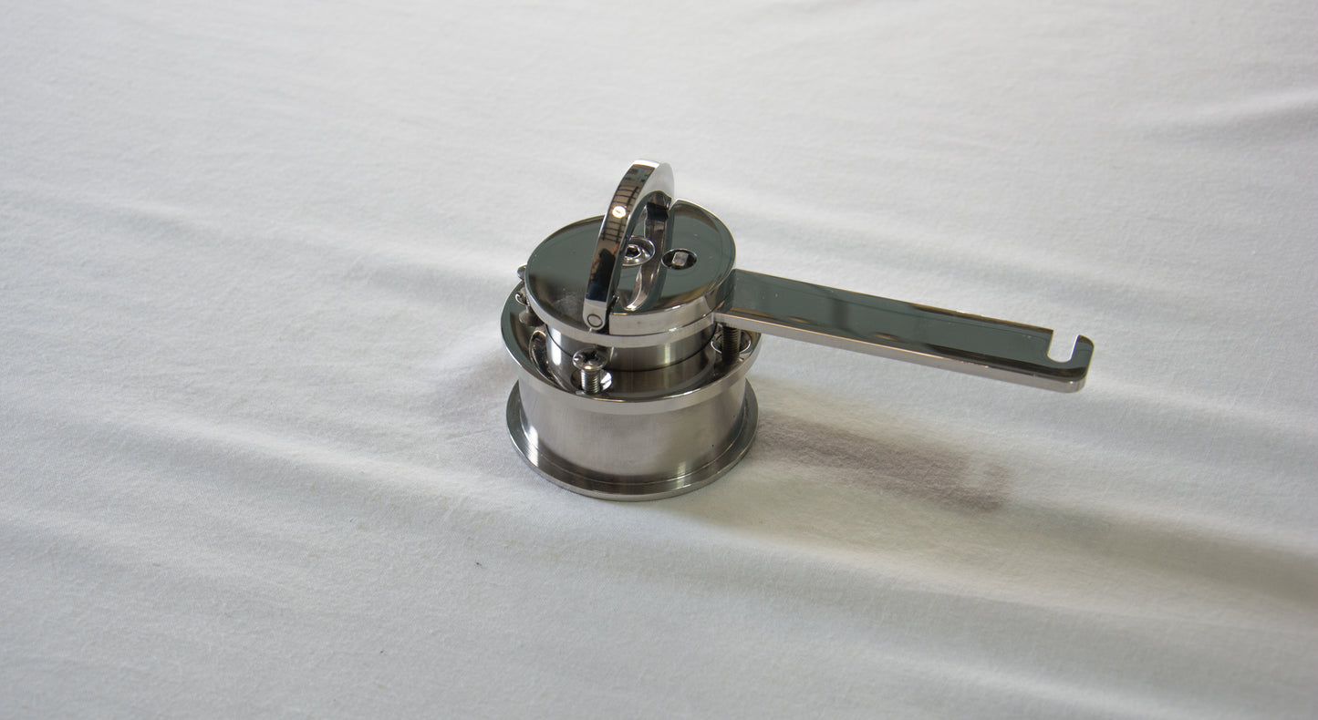 09B26A Chiusura inox a doppia chiave H=46mm