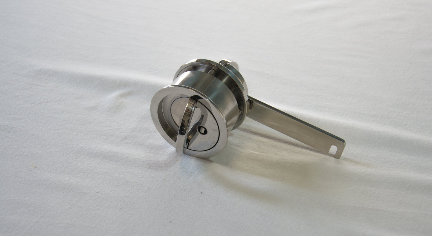 09B26A Chiusura inox a doppia chiave H=46mm