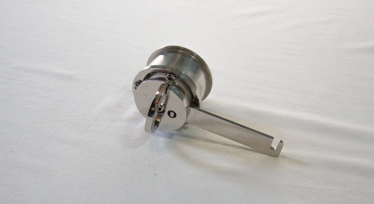 09B26A Chiusura inox a doppia chiave H=46mm