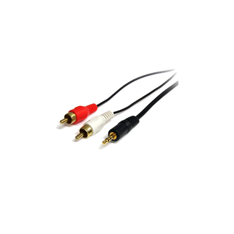 Adapter, 1x Male 3.5mm to 2x Male RCA