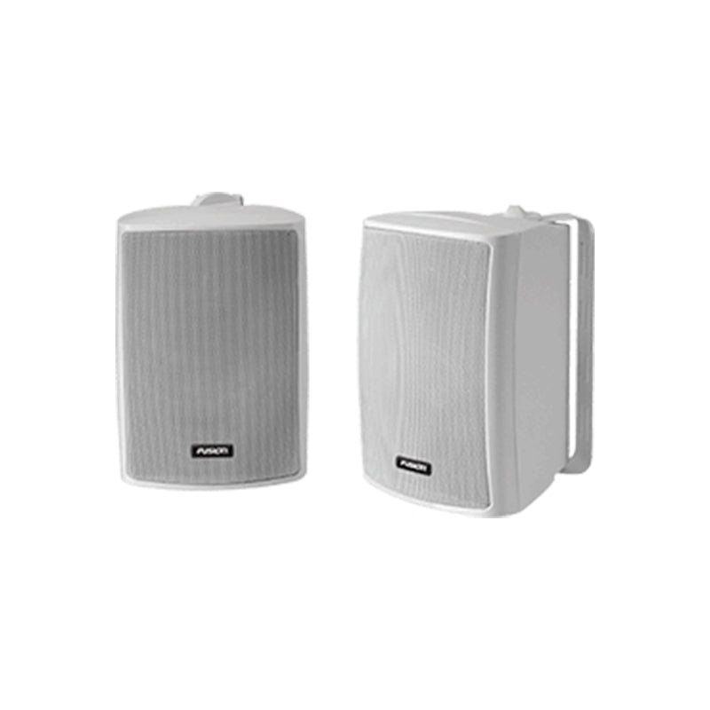 Compact Box Speaker, pair, white, 100W