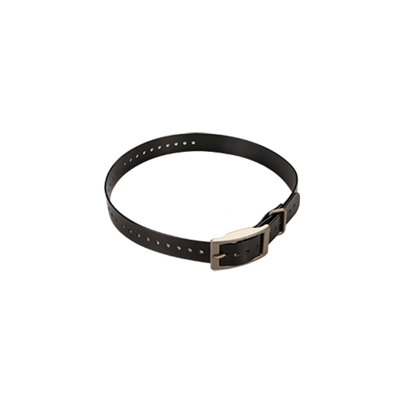 1" Dog Collar Strap, Black