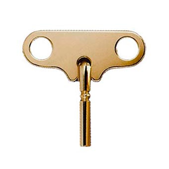Brass Plated Key for Anniversary 8-day Clocks